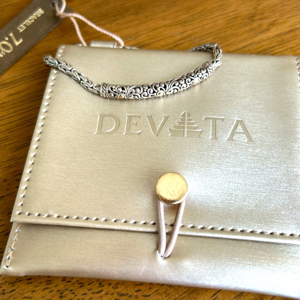 NWT Devita silver & 18k gold Bracelet